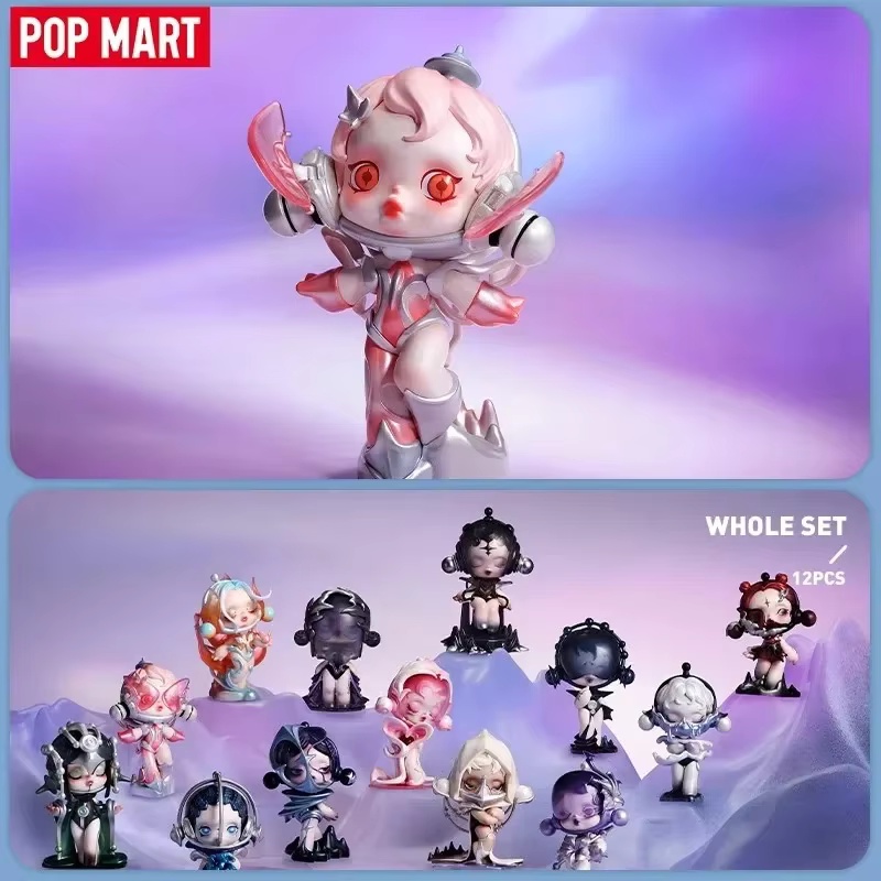 Pop mart crânio panda a série  - Model Kit Anime Girl avaliação e preço